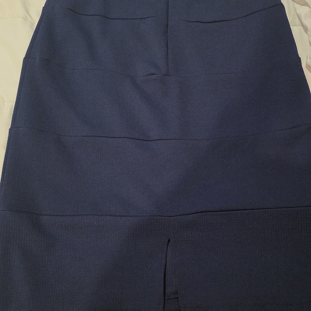 Elegant Navy Pencil Skirt